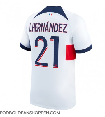 Paris Saint-Germain Lucas Hernandez #21 Udebanetrøje 2023-24 Kortærmet